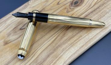 Montblanc Solitaire 925er Silber Vermeil 116 Mozart Füllfederhalter