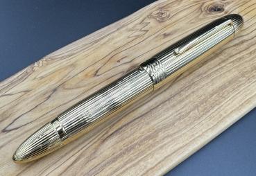 Montblanc 149 Nadelstreifen 18 Karat massiv gelbgold Füller