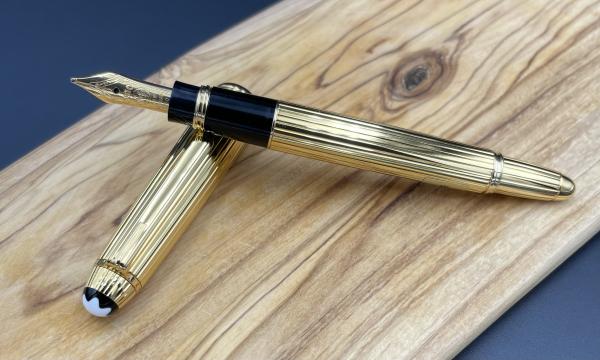 Montblanc Solitaire 925er Silber Vermeil 116 Mozart Füllfederhalter